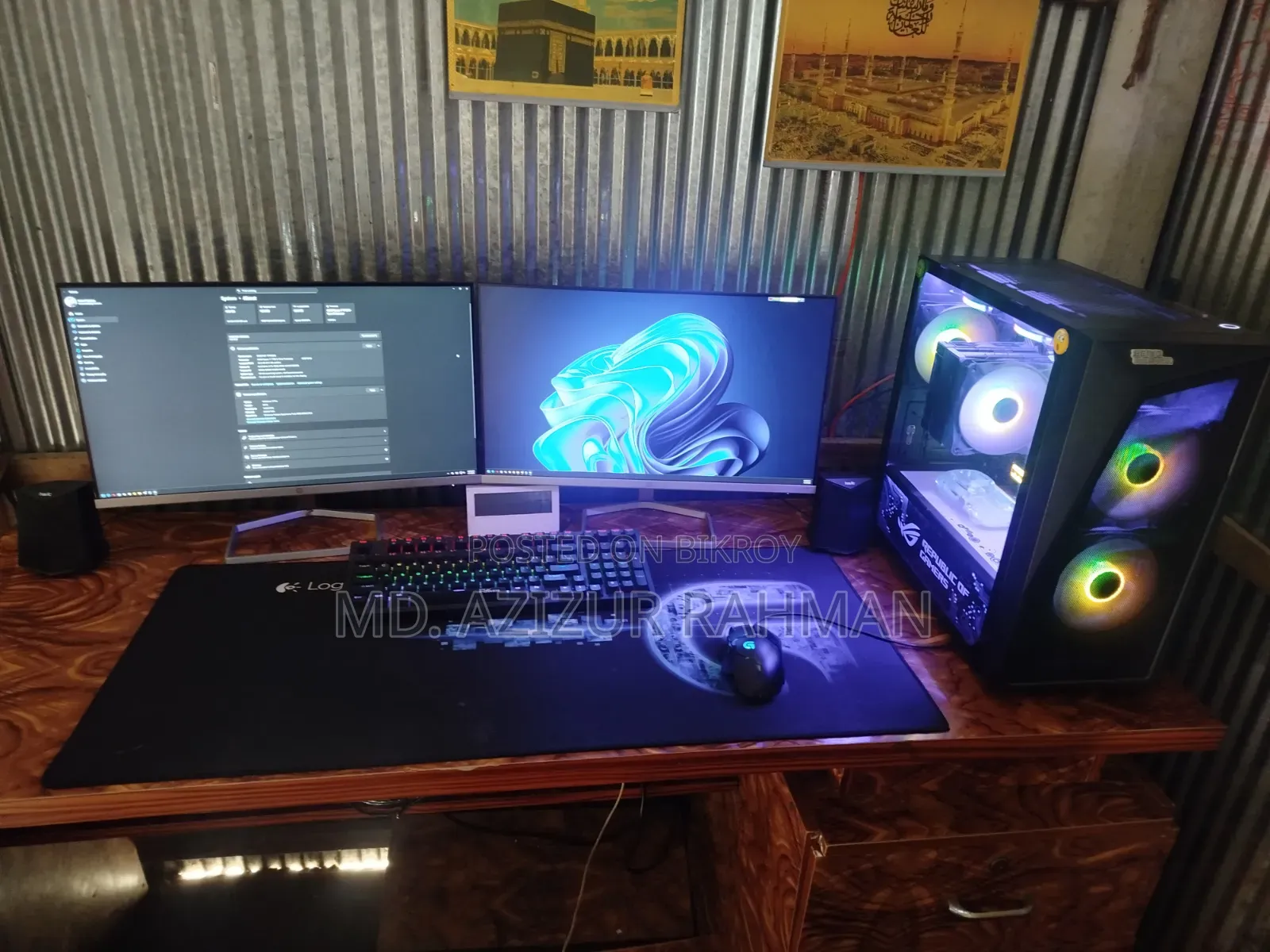 Desktop Computer 32GB AMD HDD+SSD 500GB