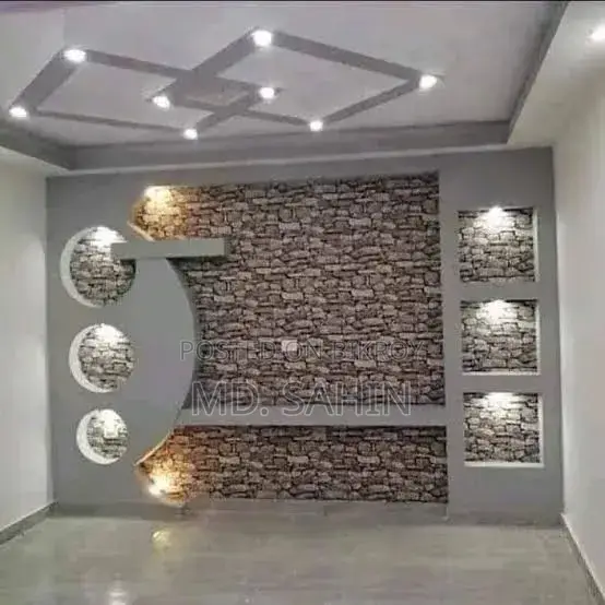 Gypsum interior design for any space