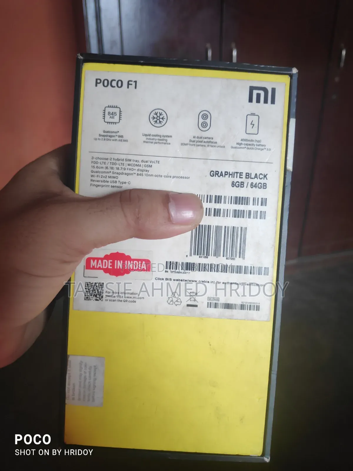 Xiaomi Pocophone F1 64 GB Black