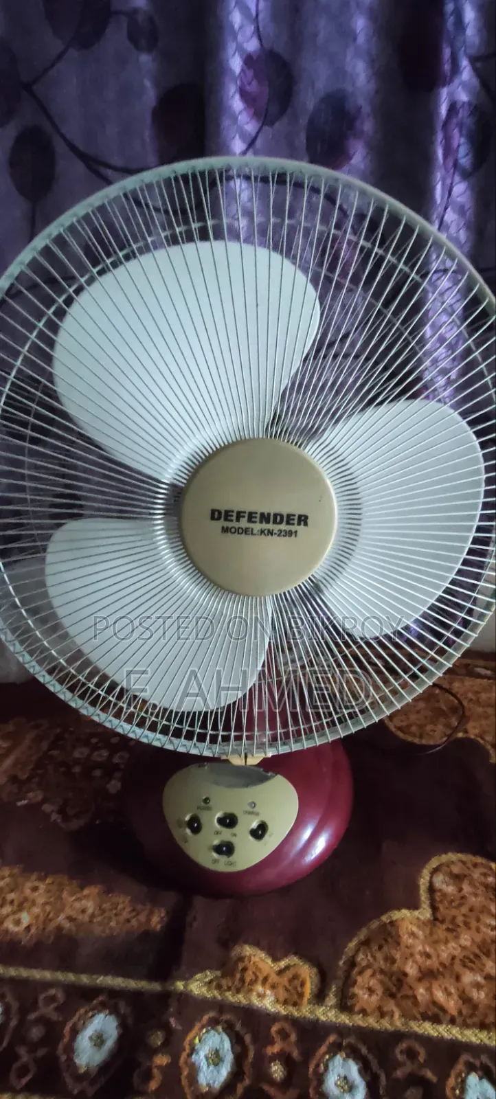 Defender Rechargeable Fan