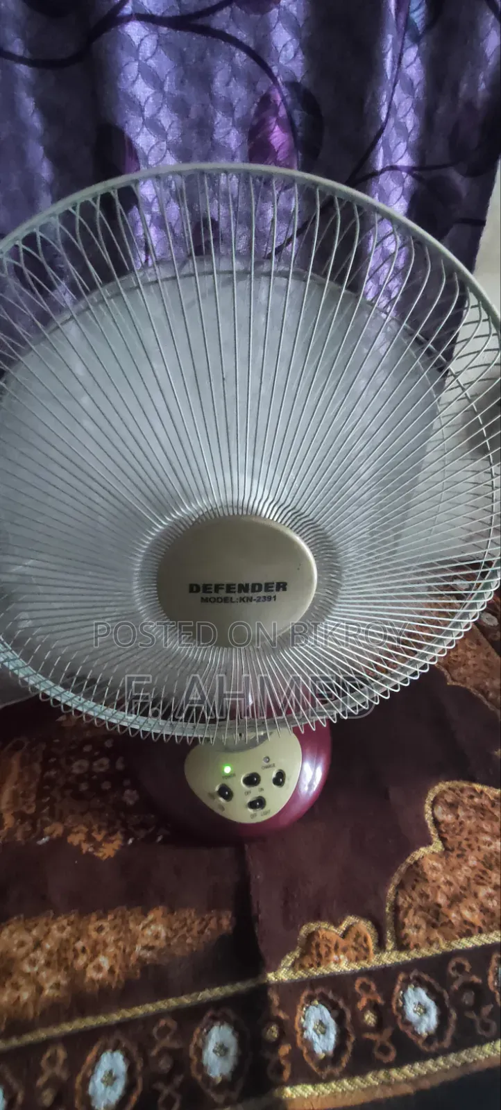 Defender Rechargeable Fan