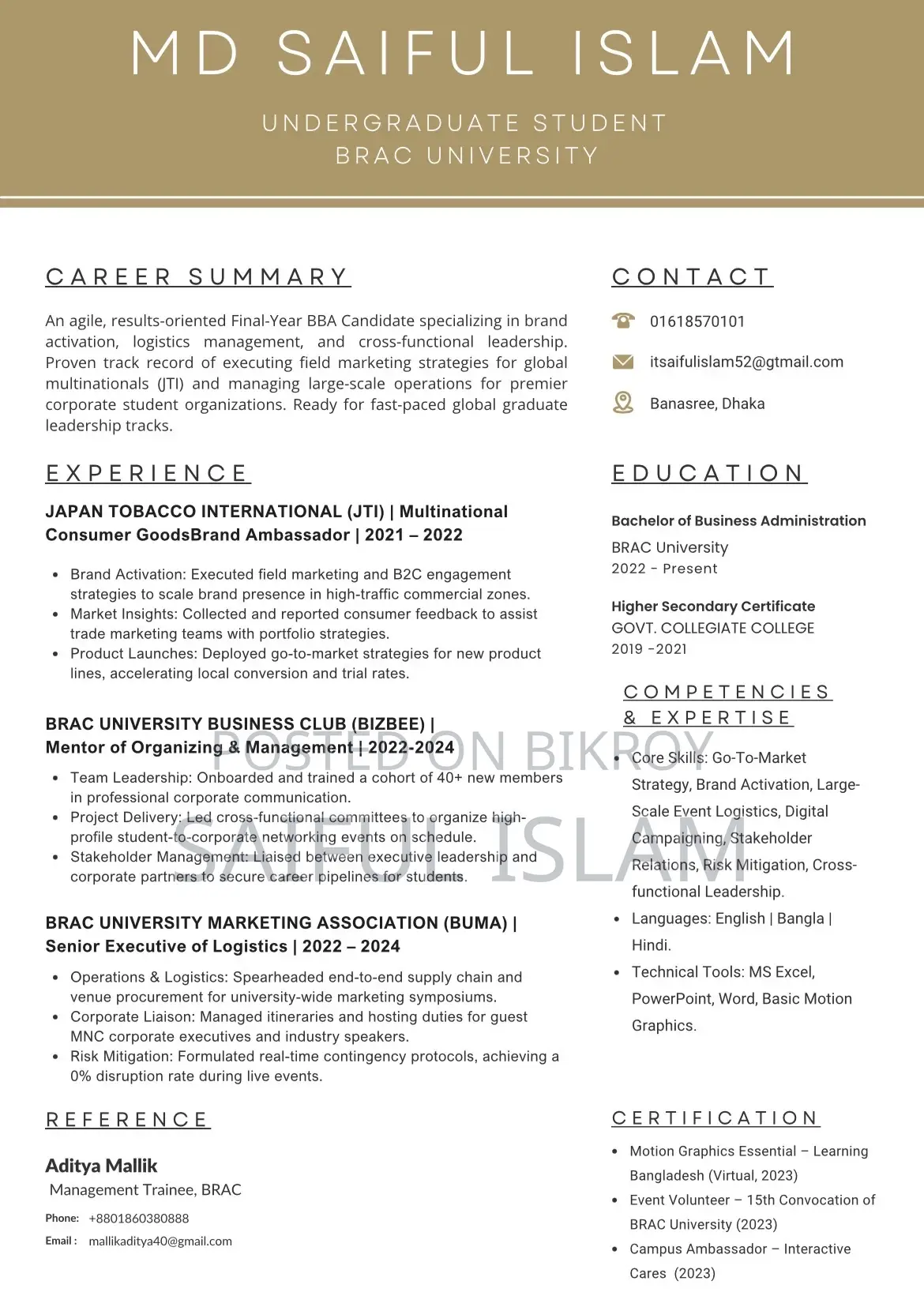 Customer Service/ Marketing