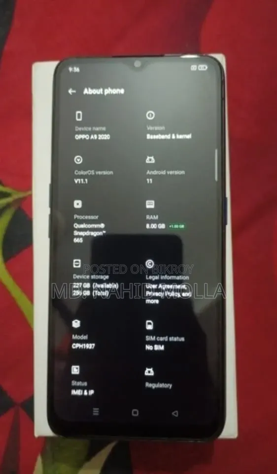 Oppo A9 128 GB Blue