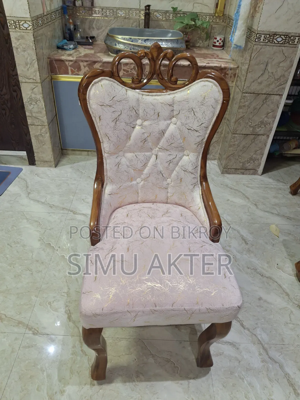 Premium design royal wooden dining chair for sale.