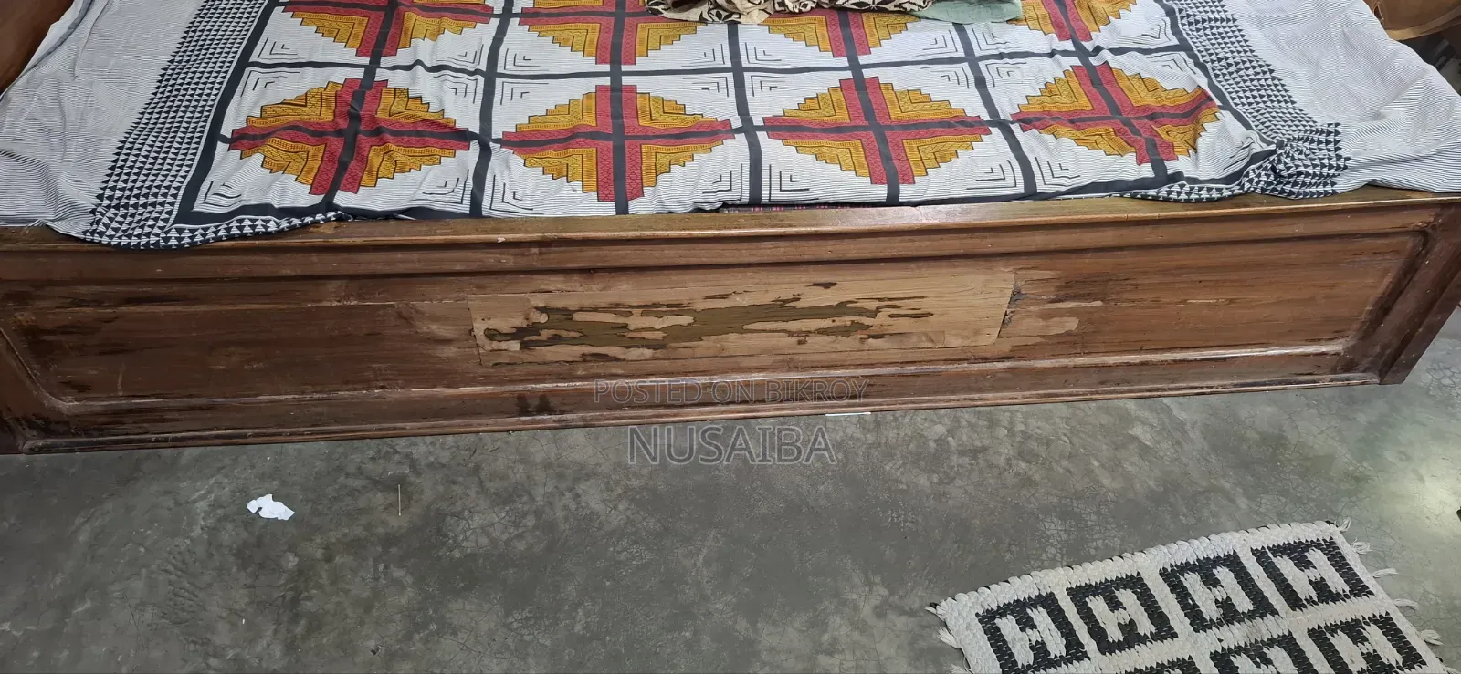 Teak Wood Box Bed