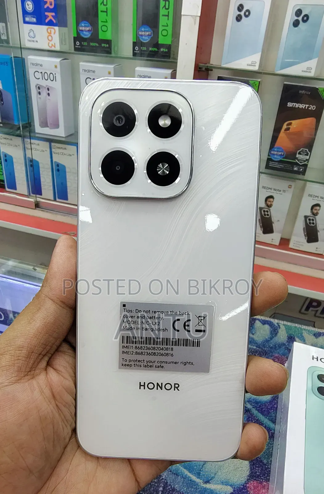 নিউ অনার এক্স৬সি ১২৮ জিবি হোয়াইট