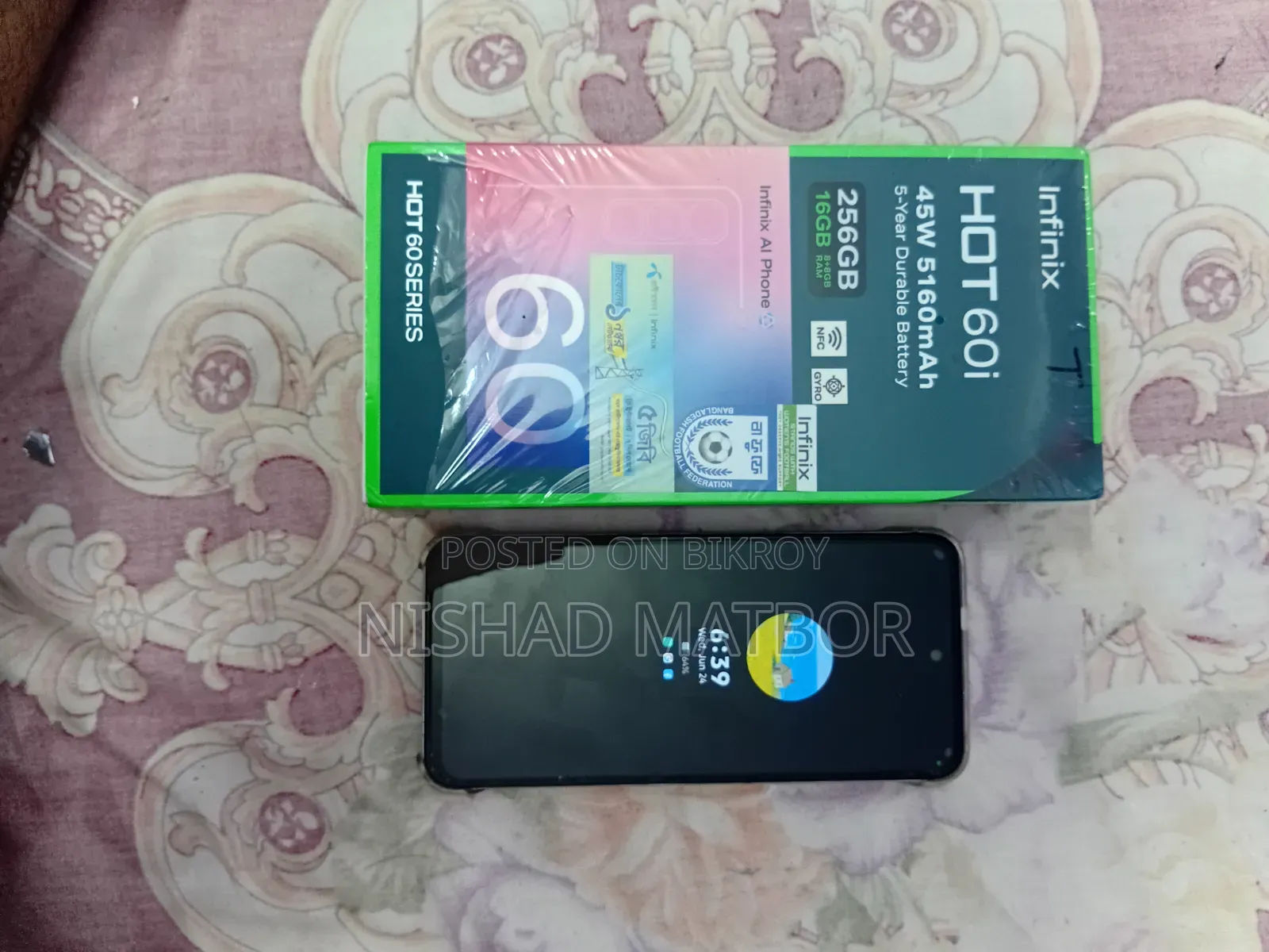Infinix Hot 60i 256 GB Silver