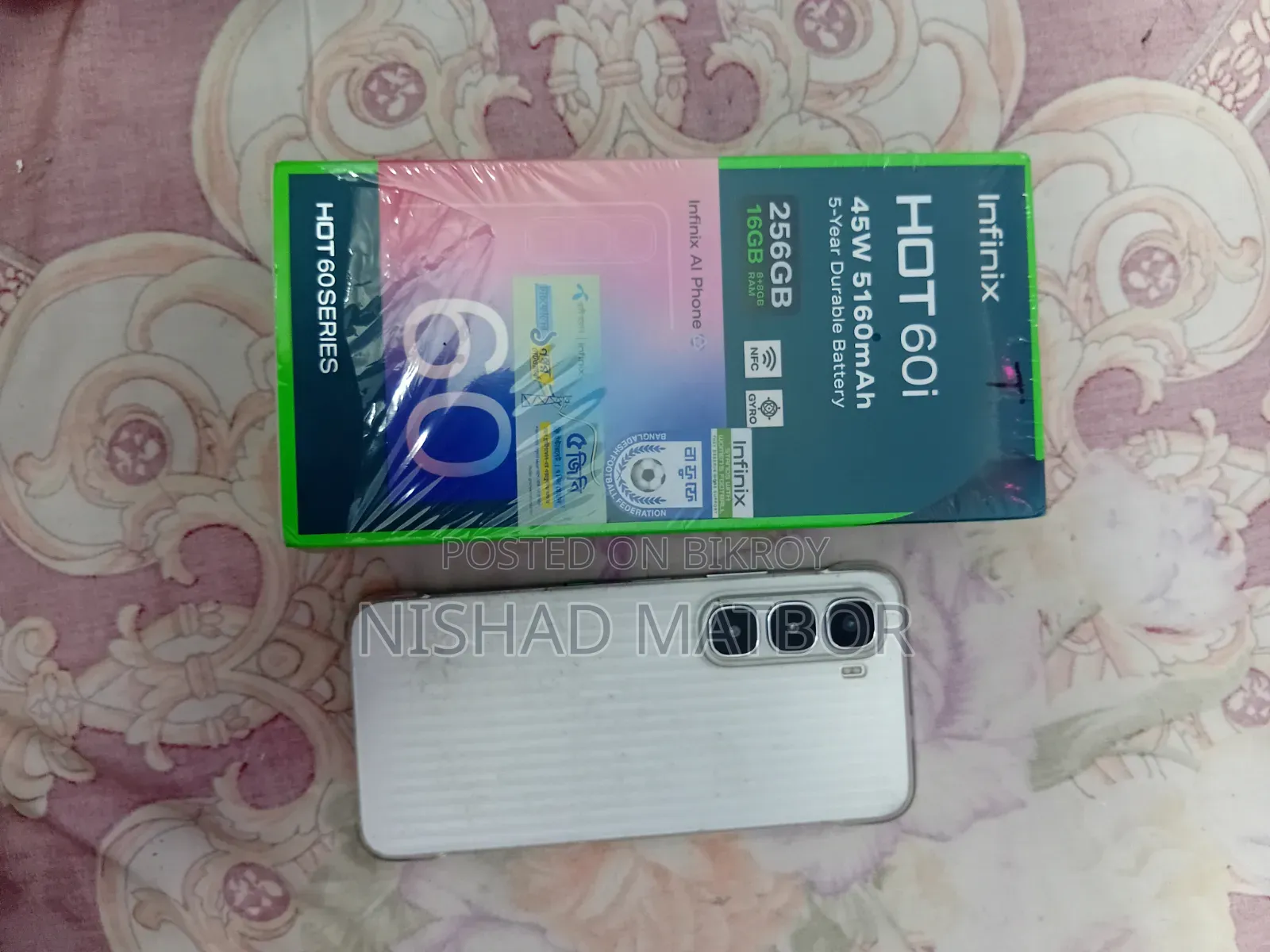 Infinix Hot 60i 256 GB Silver