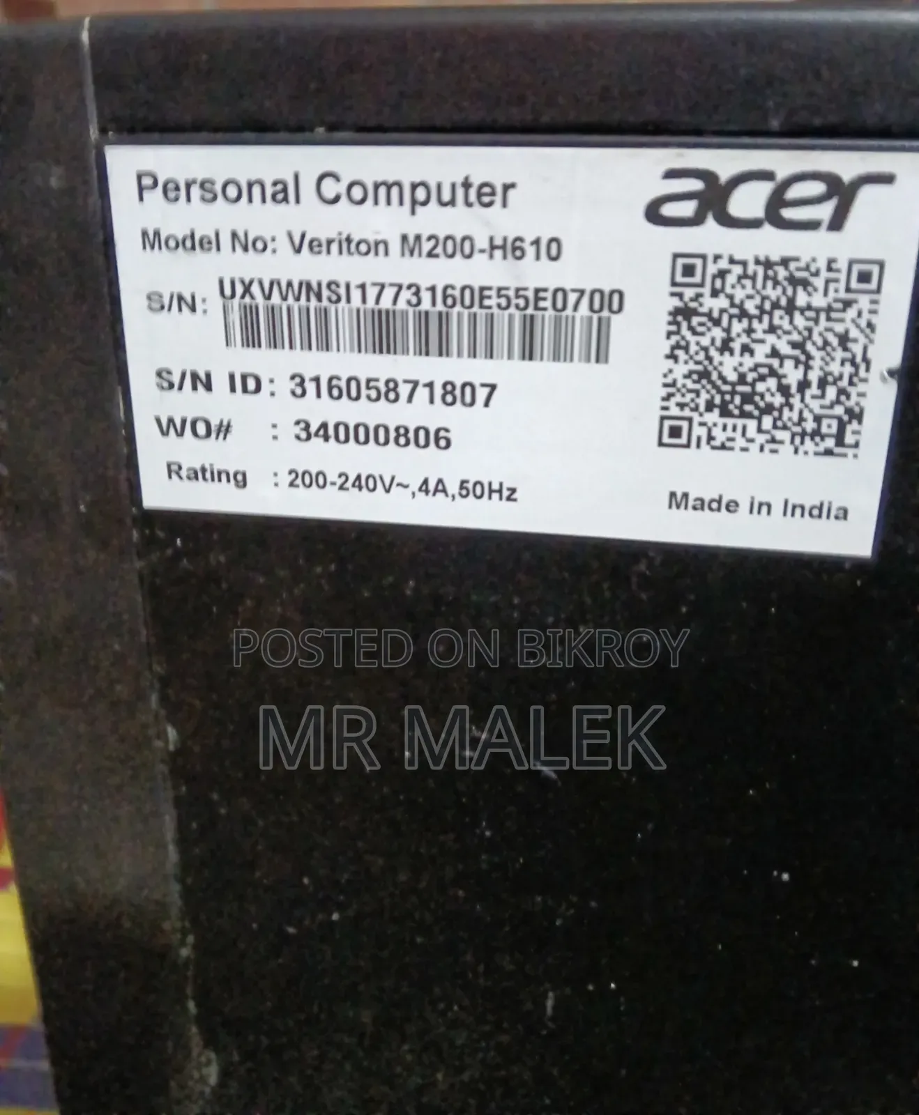 Desktop Computer Acer 8GB Intel Core i5 HDD+SSD 1TB