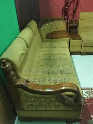 L Shape Segun Wood Fresh Sofa Set Urgent Sell