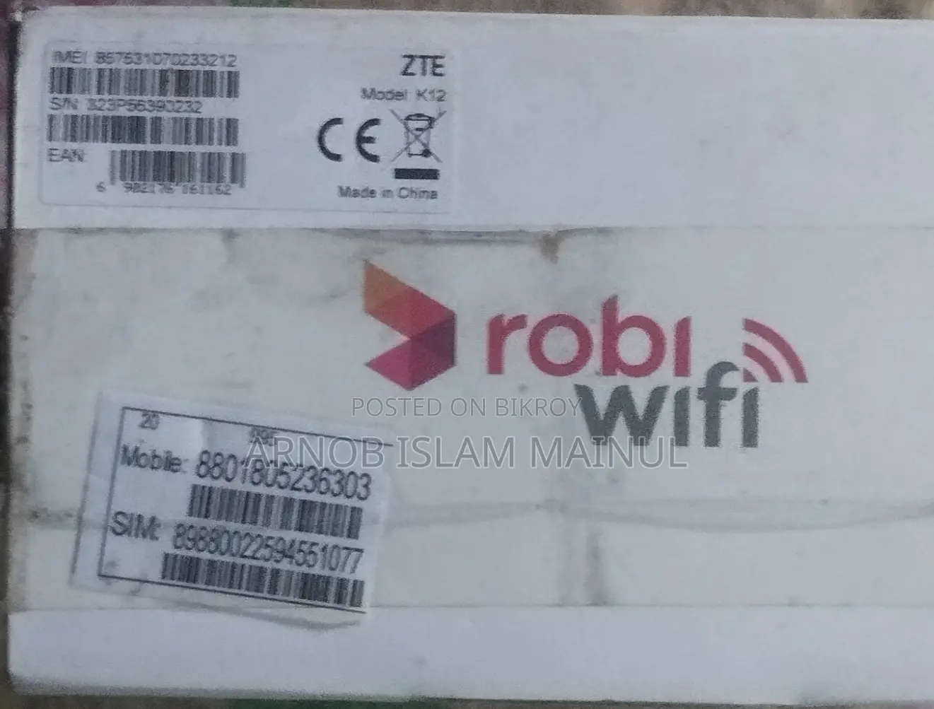 Robi Wifi Router 5G