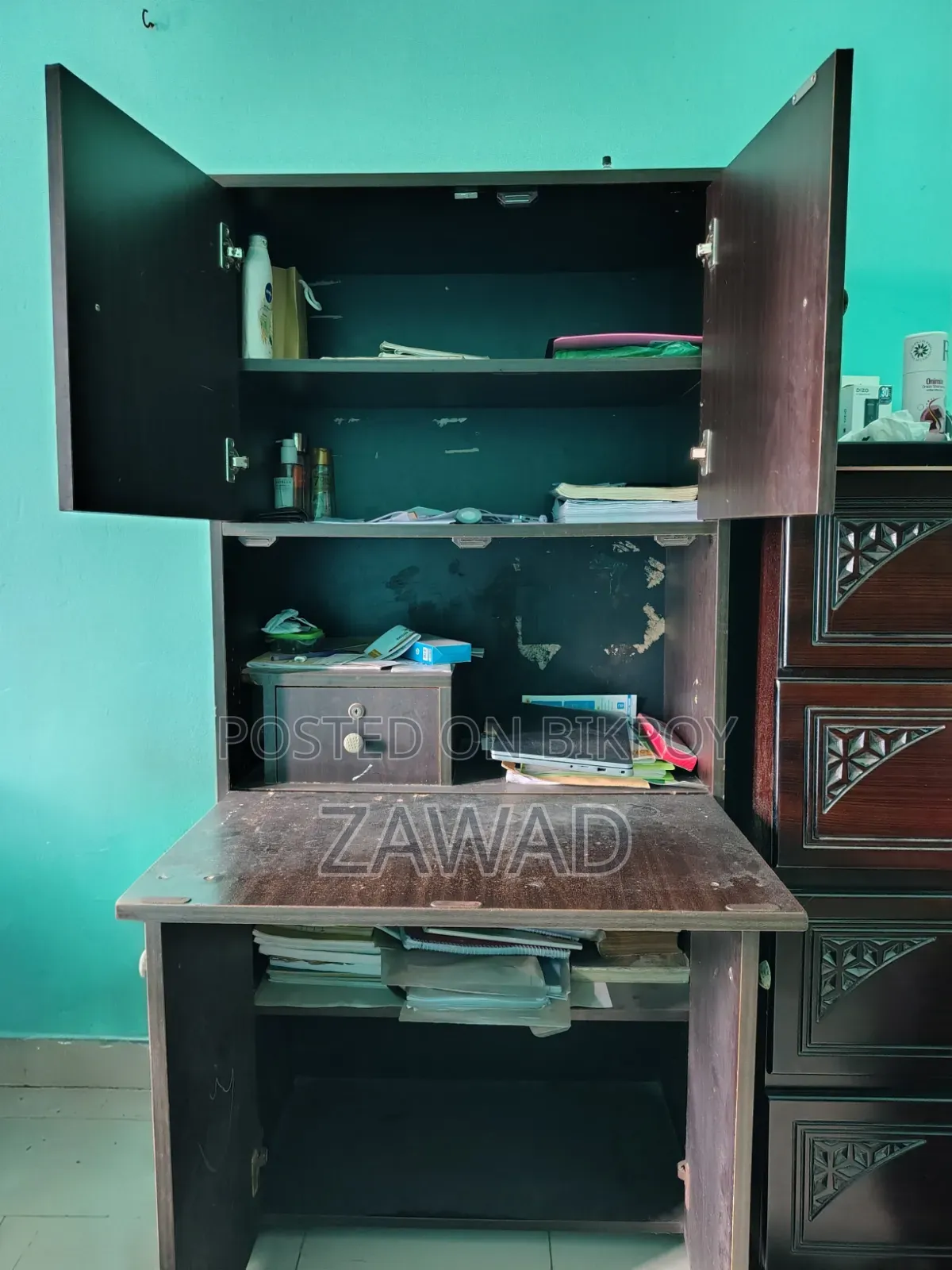 Folding Study Table Cum Book Shelf