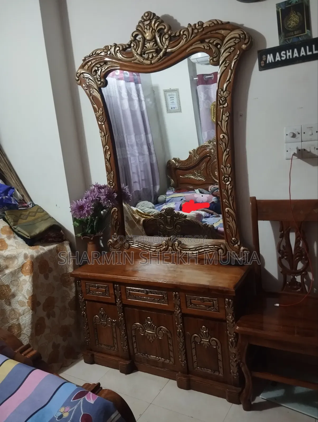 Teak wood dressing table