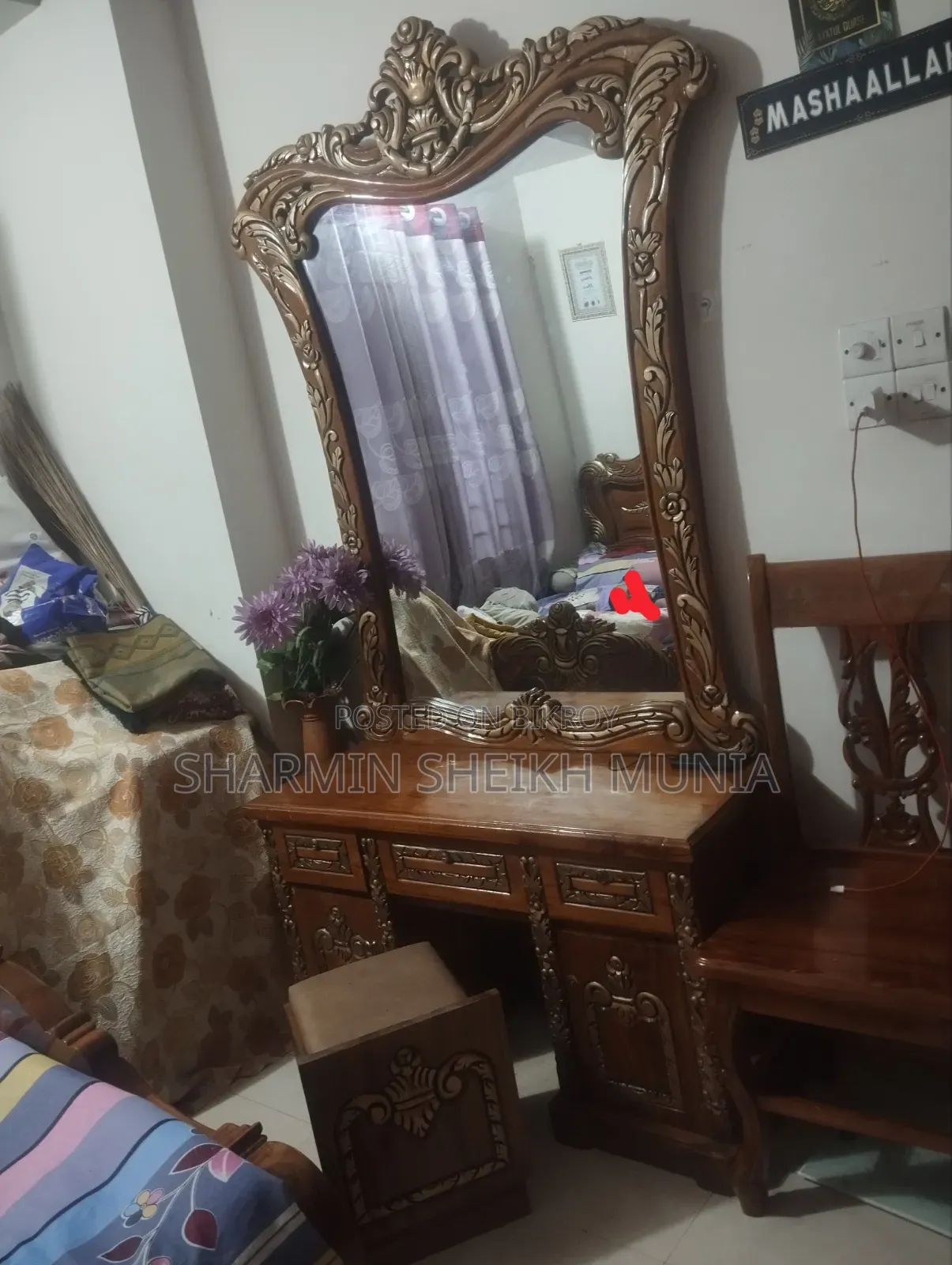 Teak wood dressing table