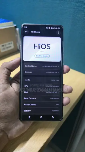 Tecno Camon 40 Pro 4G 256 GB Blue