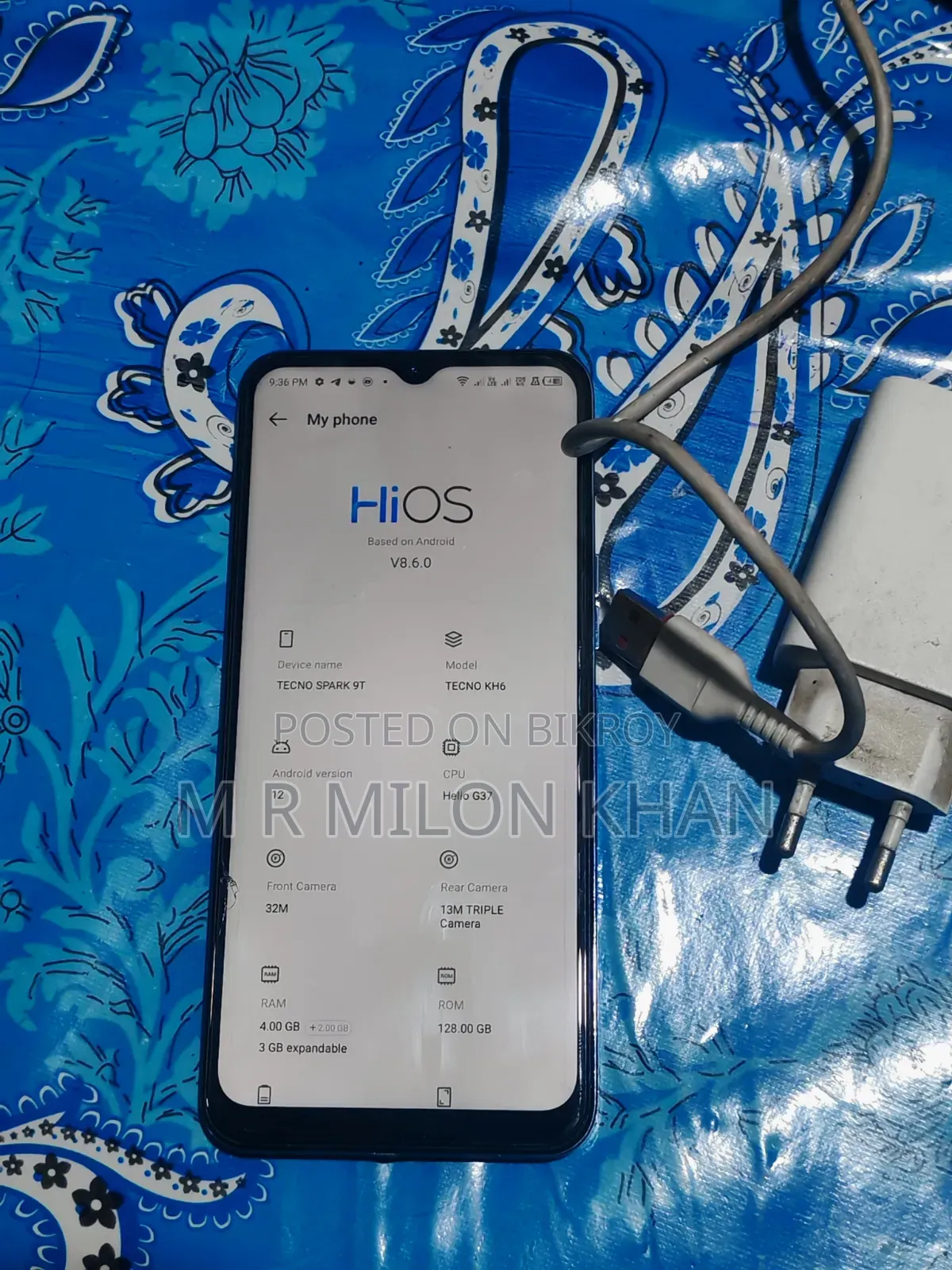Tecno Spark 9T 128 GB Blue