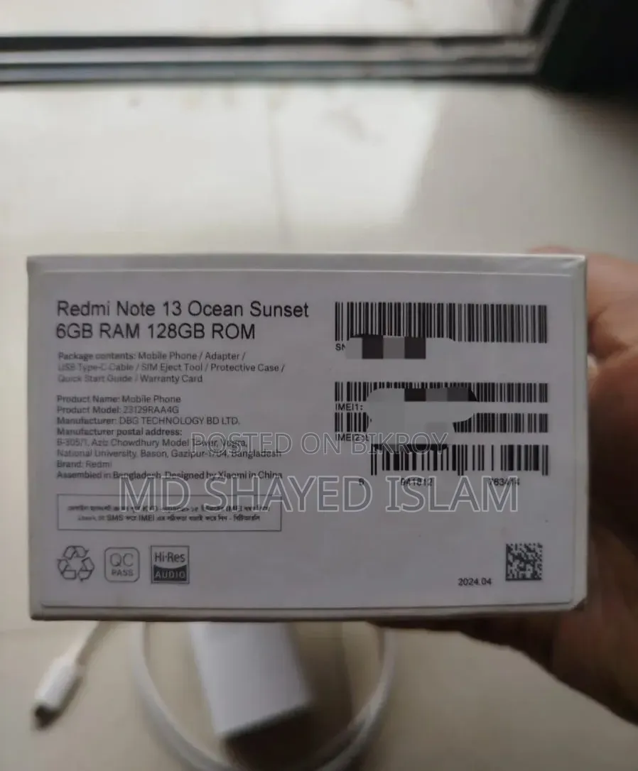 Xiaomi Redmi Note 13 128 GB White