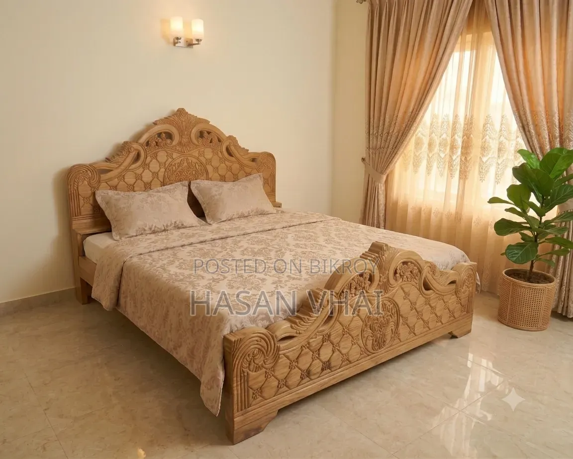 Teak Wood Bed 6/7 Feet
