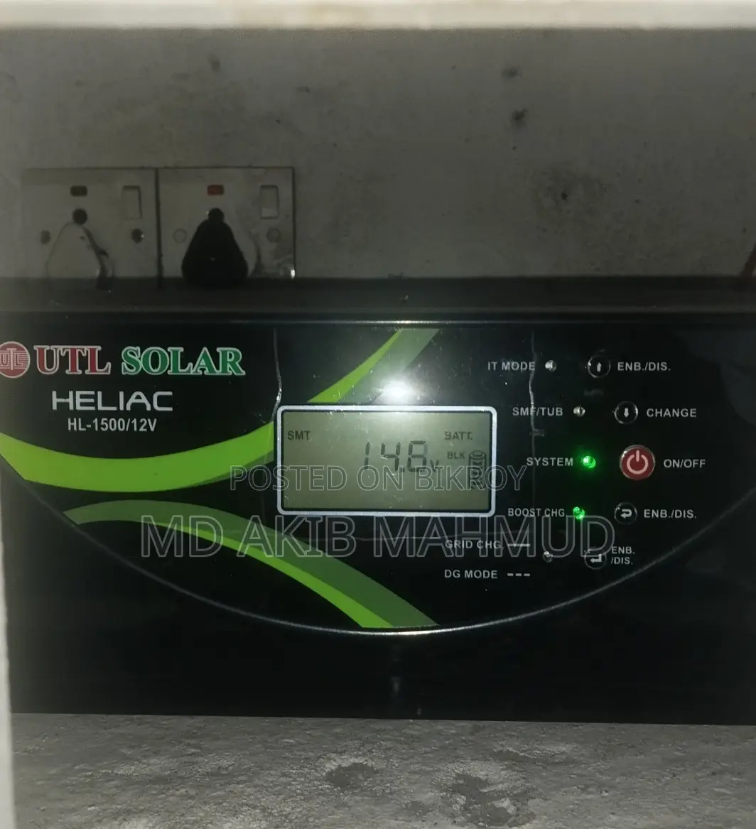 Solar Ips - Utl Heliac 1000va 800 Watt