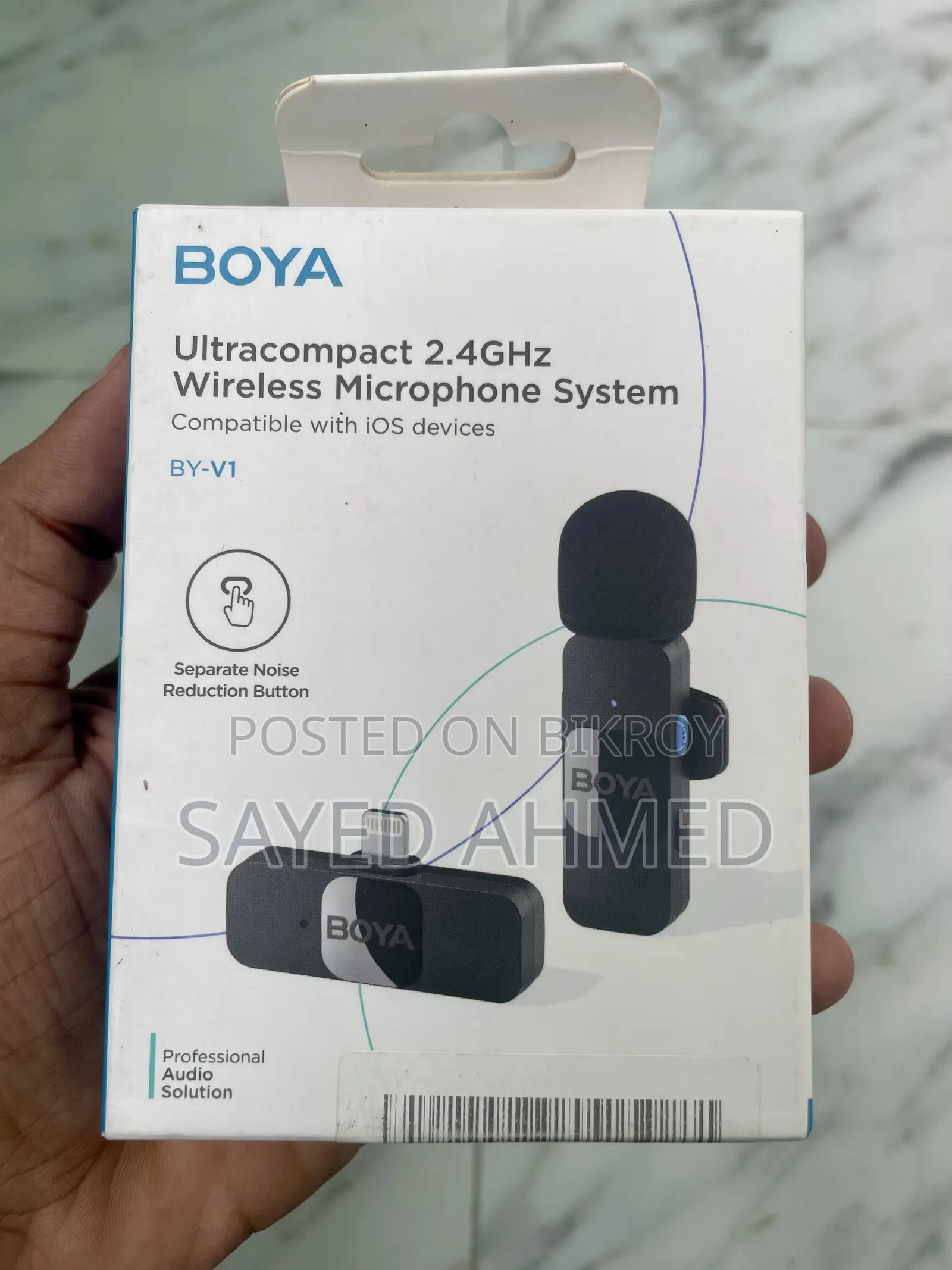 Boya by-V1 Wireless Mic for iPhone (Full Box)
