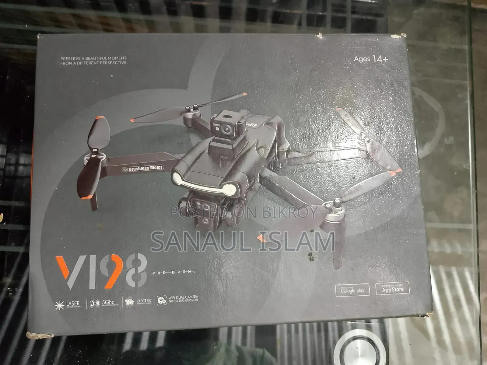 Vi98 Drone. 1km+ Range. 2 Batteries 3000mAh. Full Fresh Condition