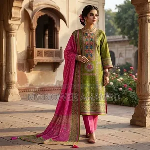 Gorgeous Aarong Boutique Karchupi Three-Piece
