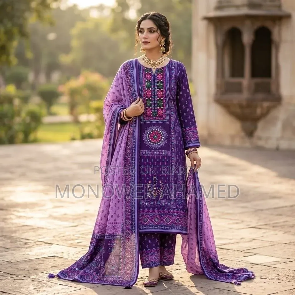 Gorgeous Aarong Boutique Karchupi Three-Piece