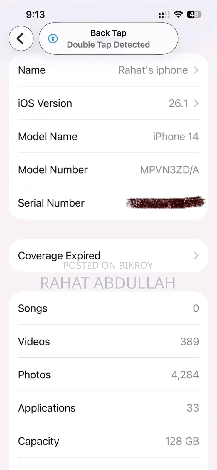 Apple iPhone 14 128 GB Blue