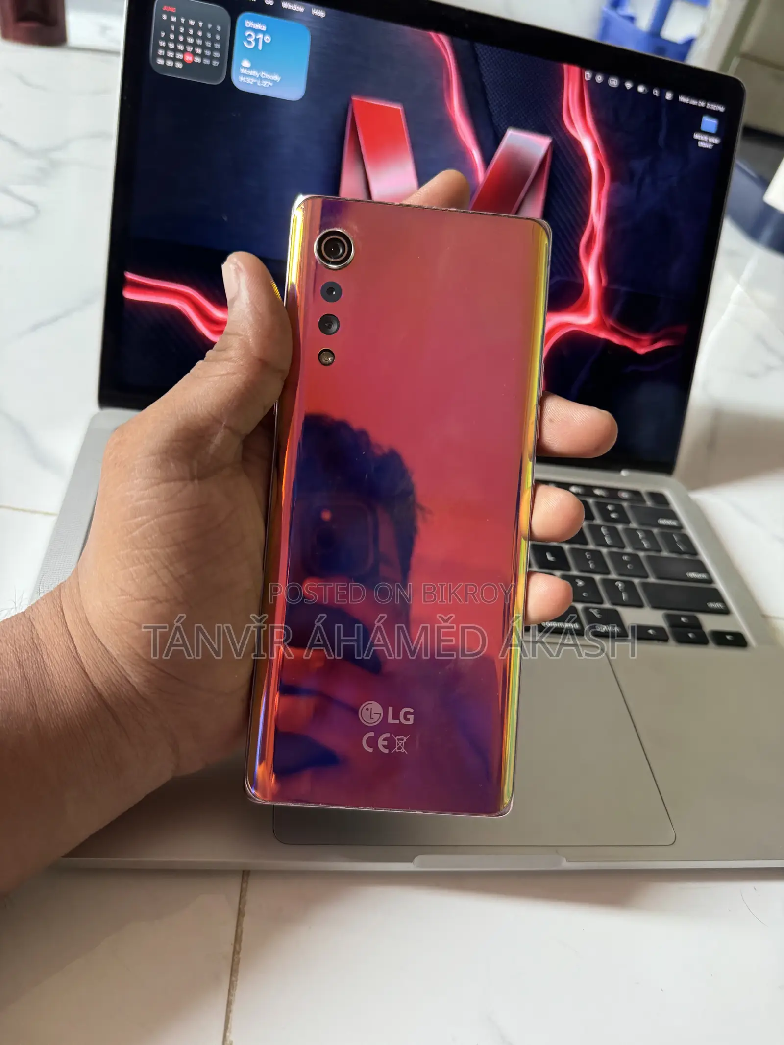 LG Velvet 5G 128 GB Pink