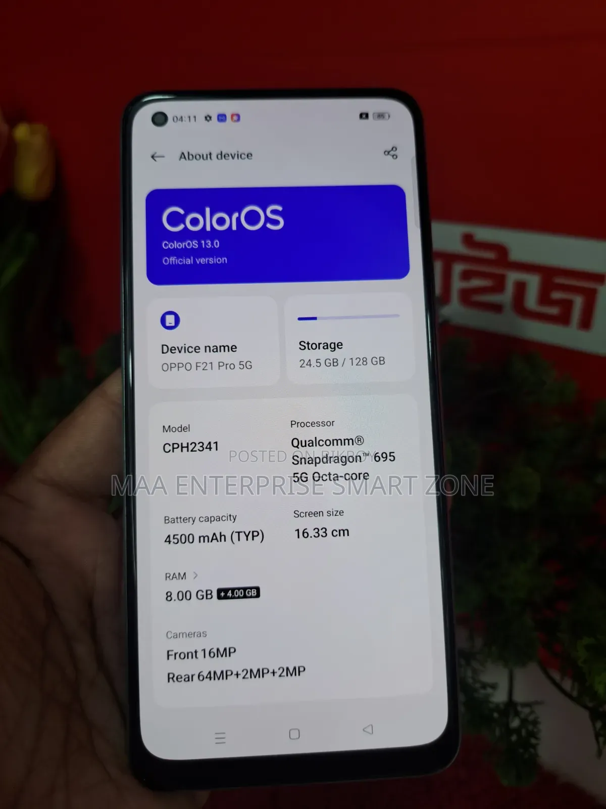 Oppo F21 Pro 128 GB Bronze