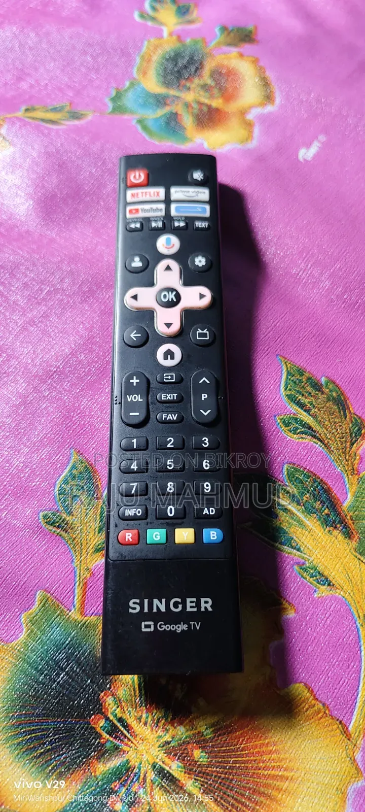 Singer Goggle Boych Control Tv