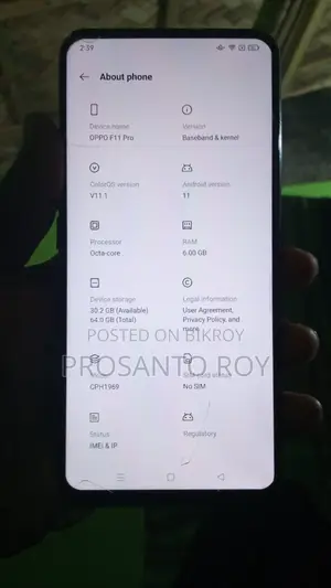 Oppo F11 Pro 128 GB Black