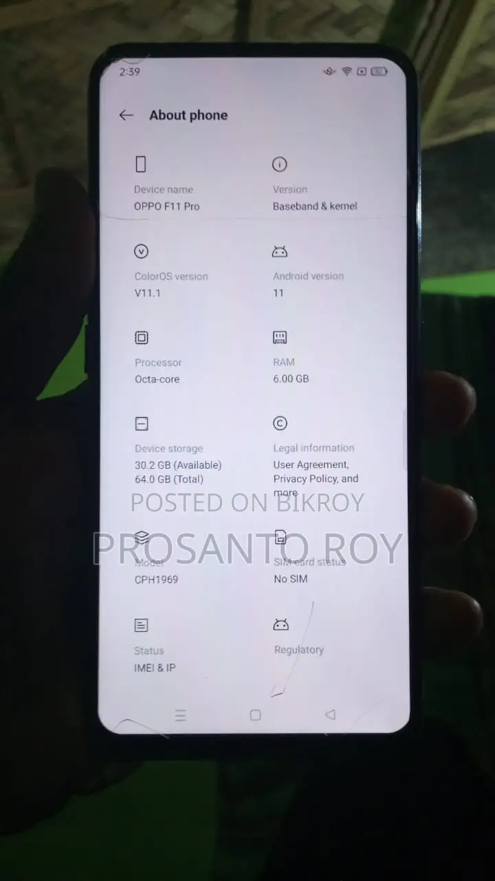 Oppo F11 Pro 128 GB Black