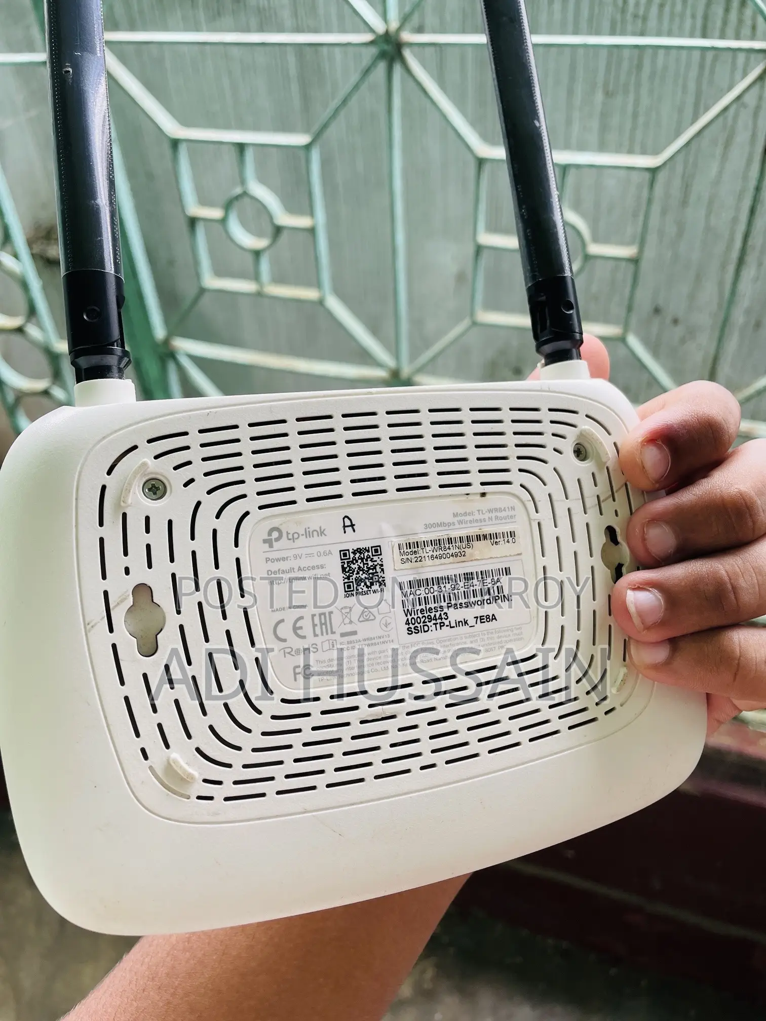 Tp-link Router (Tl-wr841n)