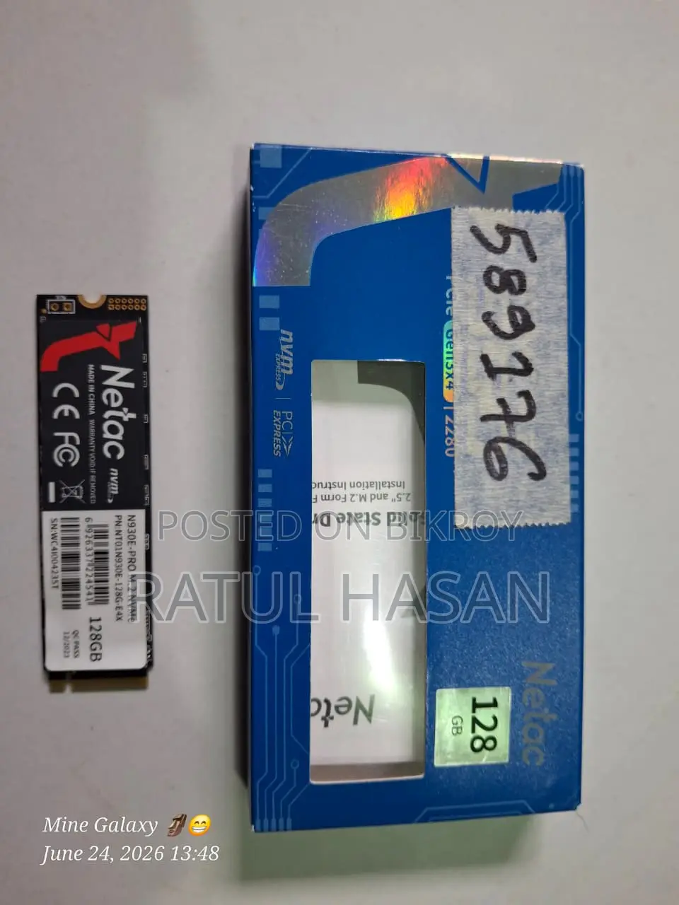 Netac 128gb Nvme Ssd