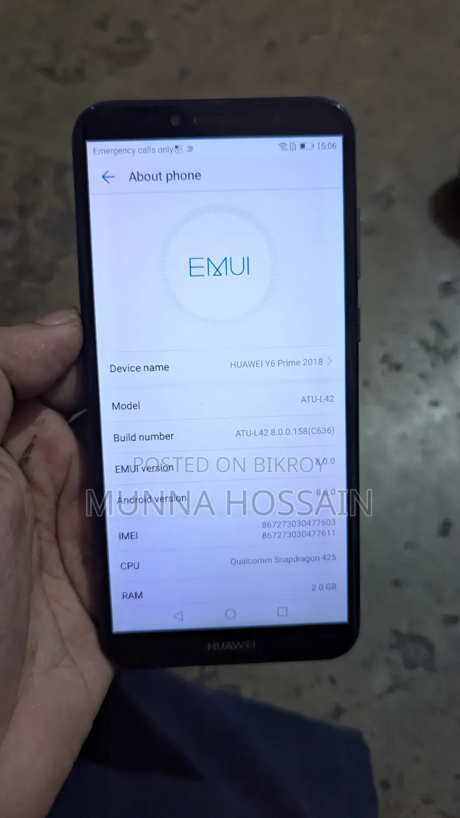 Huawei Y6 Prime 32 GB Blue