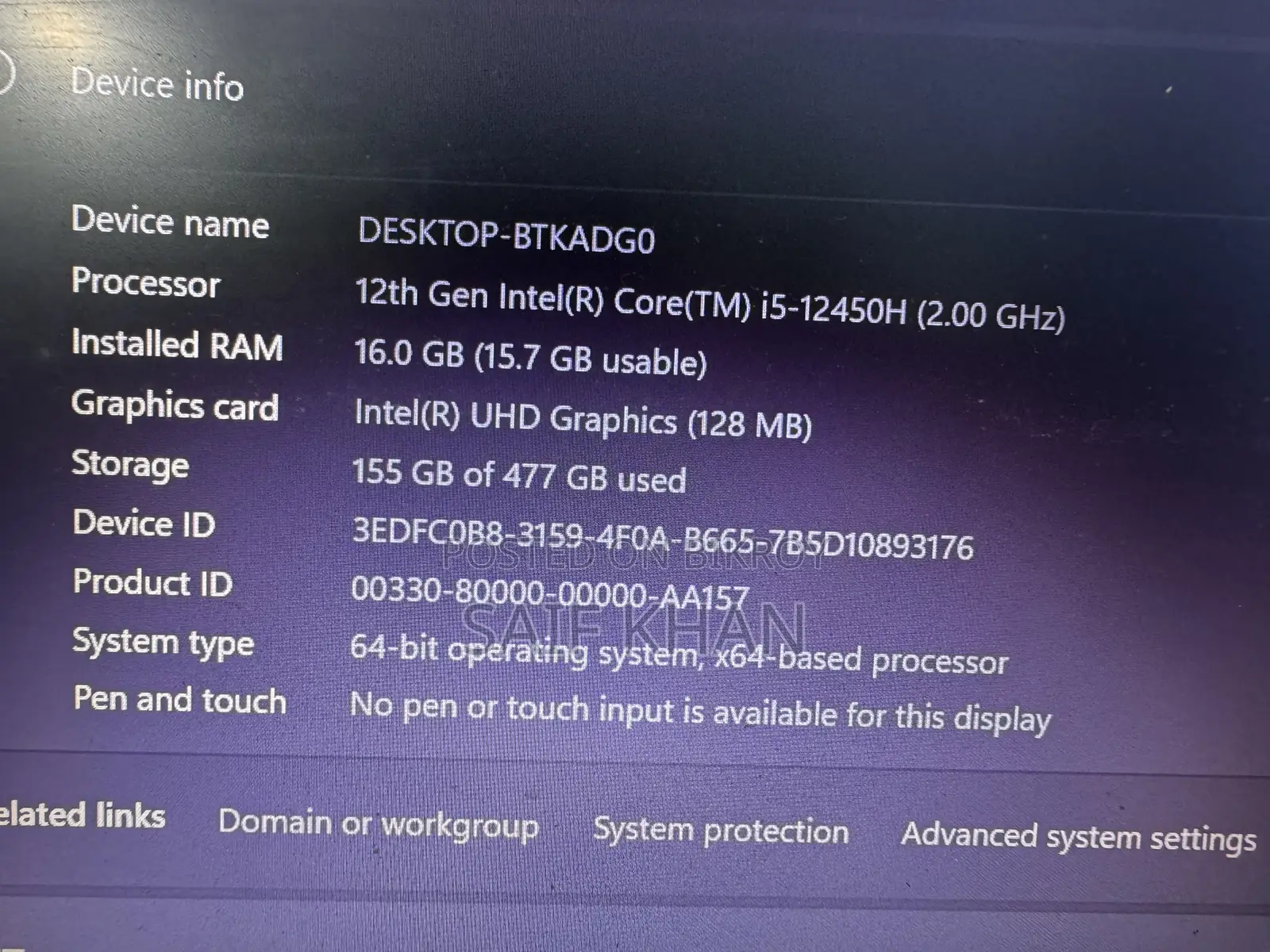 Laptop Lenovo Ideapad 3 16GB Intel Core I5 SSD 512GB