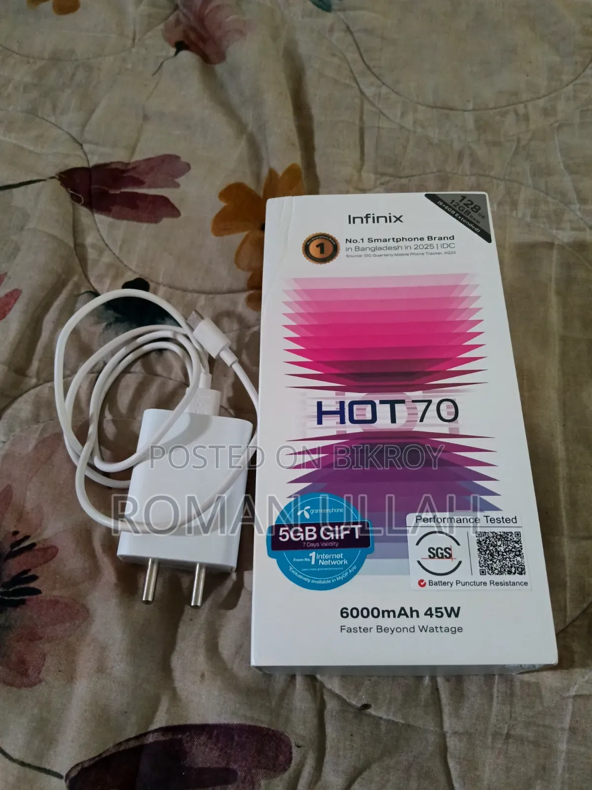 Infinix Hot 70 128 GB Blue