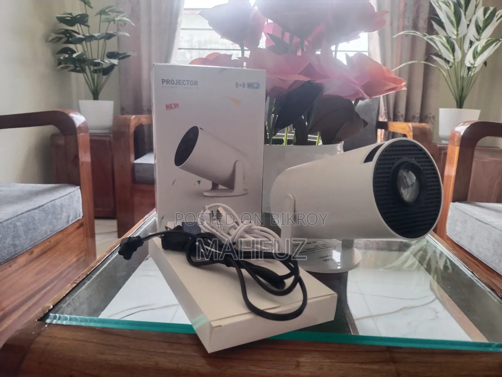 Hy300 Smart Android Mini Projector (Full Box) - Brand New