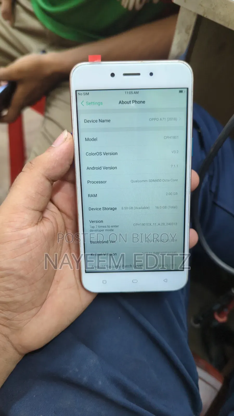 Oppo A71 16 GB Gray
