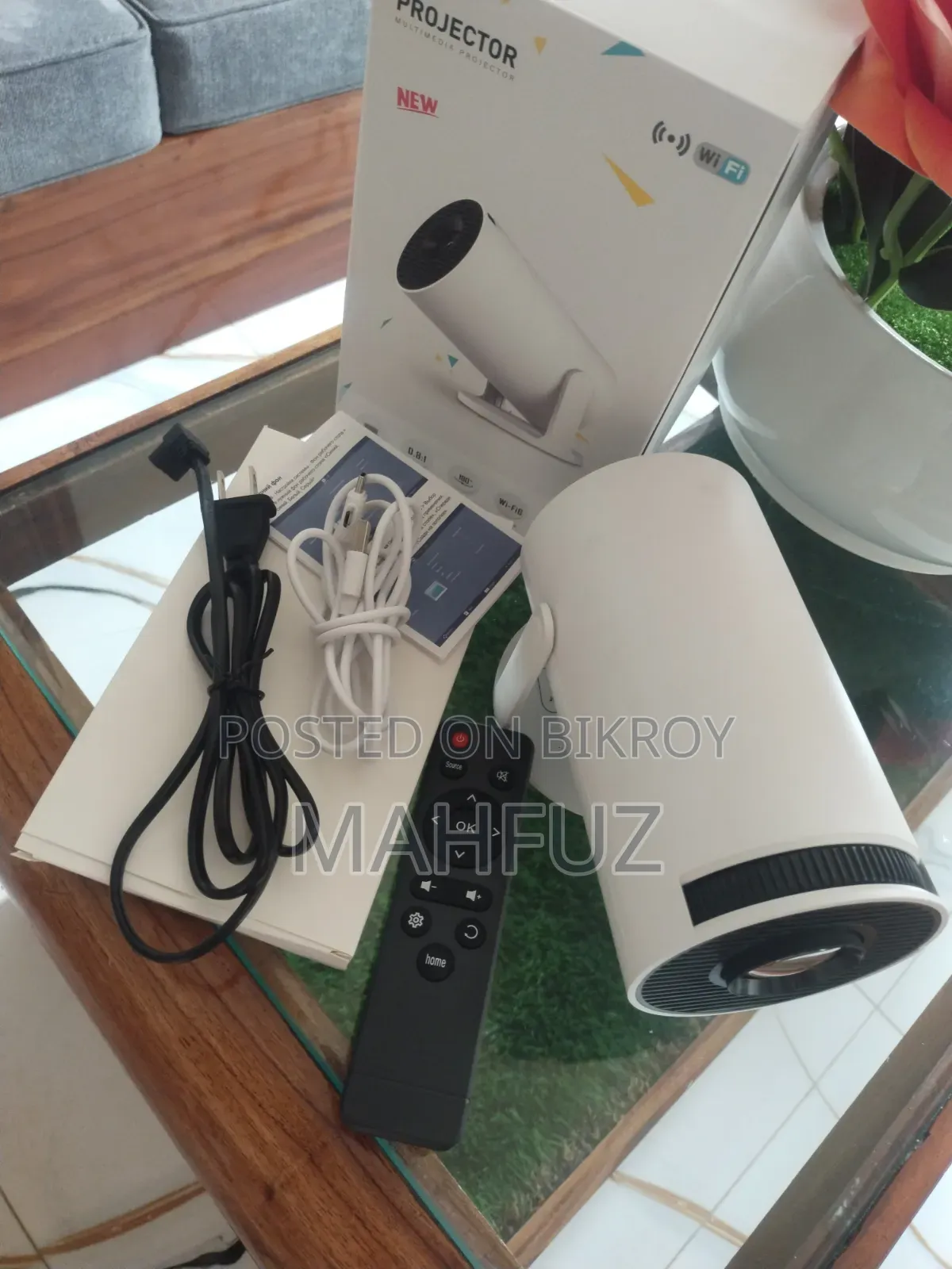 Hy300 Smart Android Mini Projector (Full Box) - Brand New