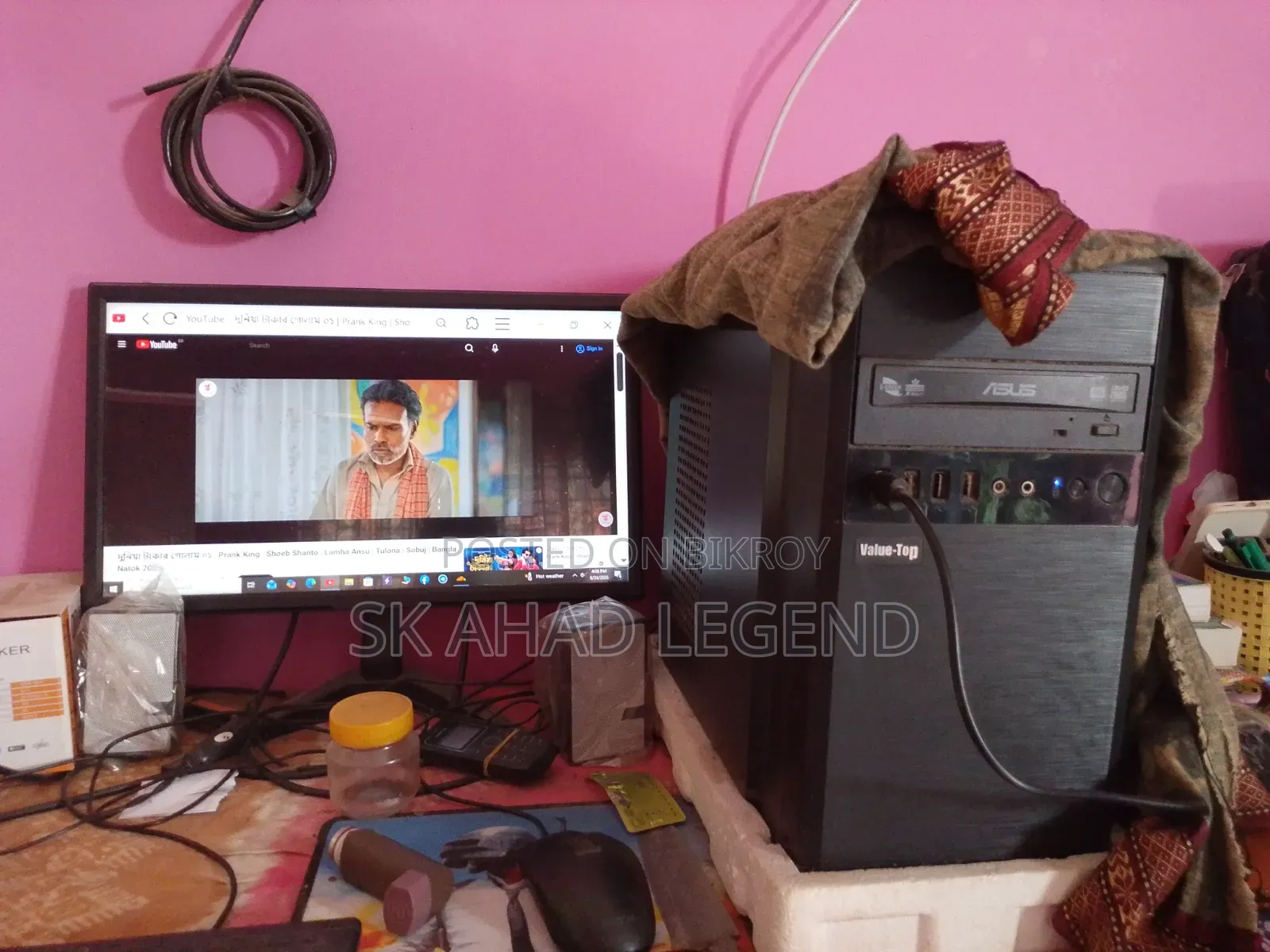 ডেস্কটপ কম্পিউটার আসুস ১৬জিবি ইন্টেল কোর আই৩ এইচডিডি+এসএসডি ১.৫টিবি