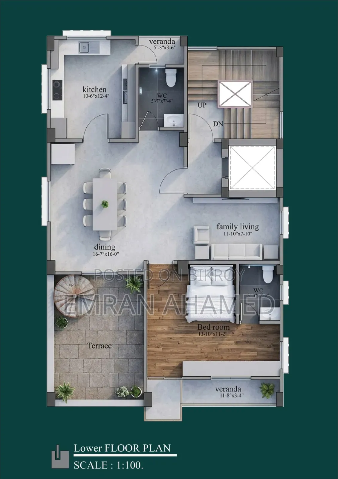 3-bedroom Apartment in Uttara for sale