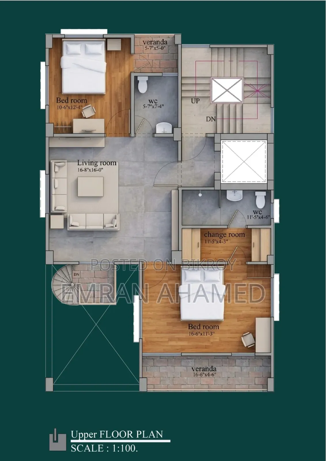 3-bedroom Apartment in Uttara for sale