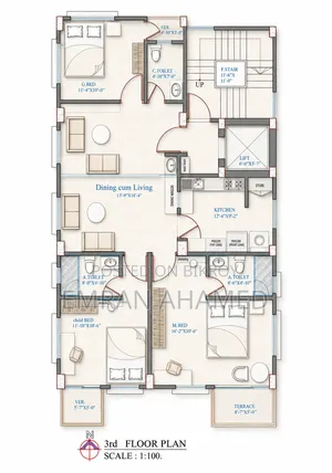 3-bedroom Apartment in Uttara for sale