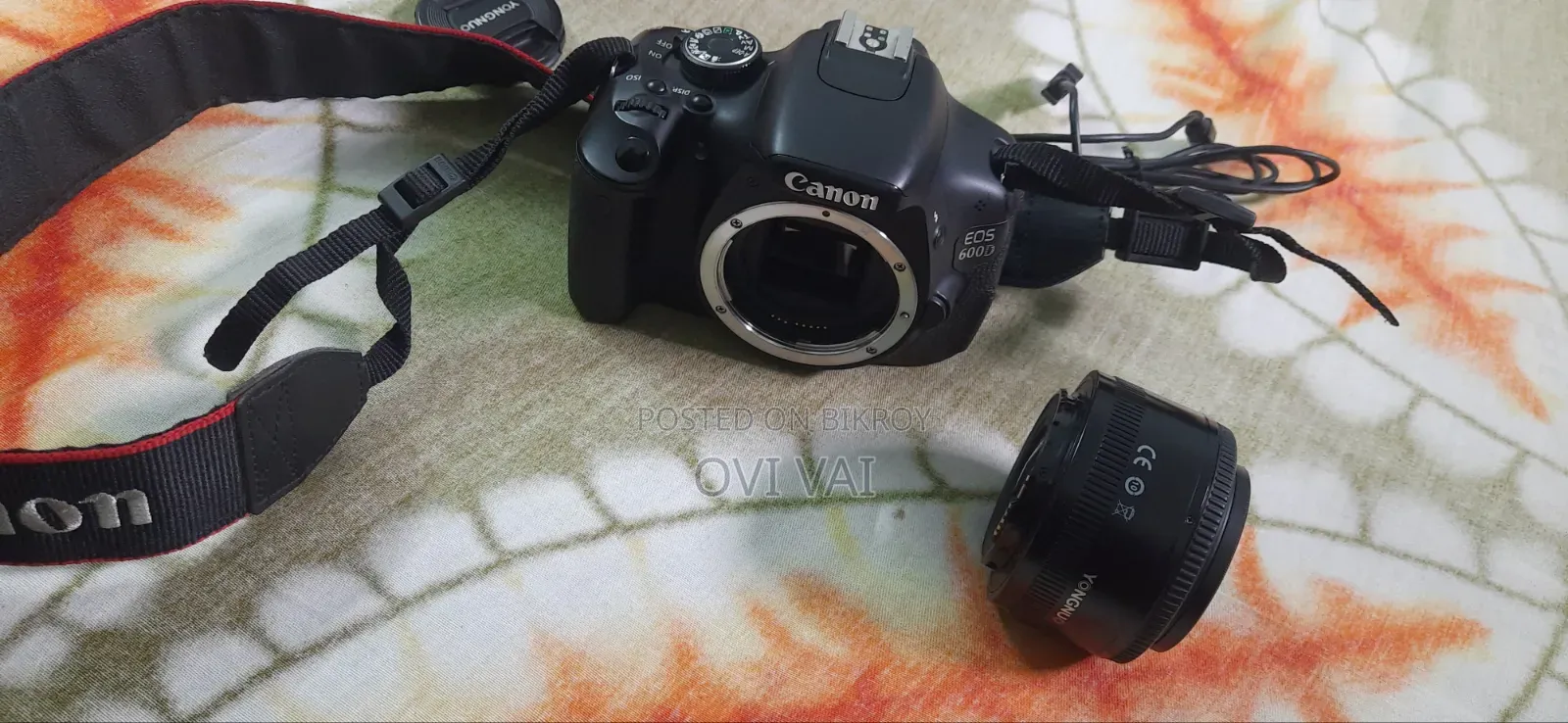 ক্যানন ৬০০ডি ৫০মিমি প্রাইম লেন্স সহ