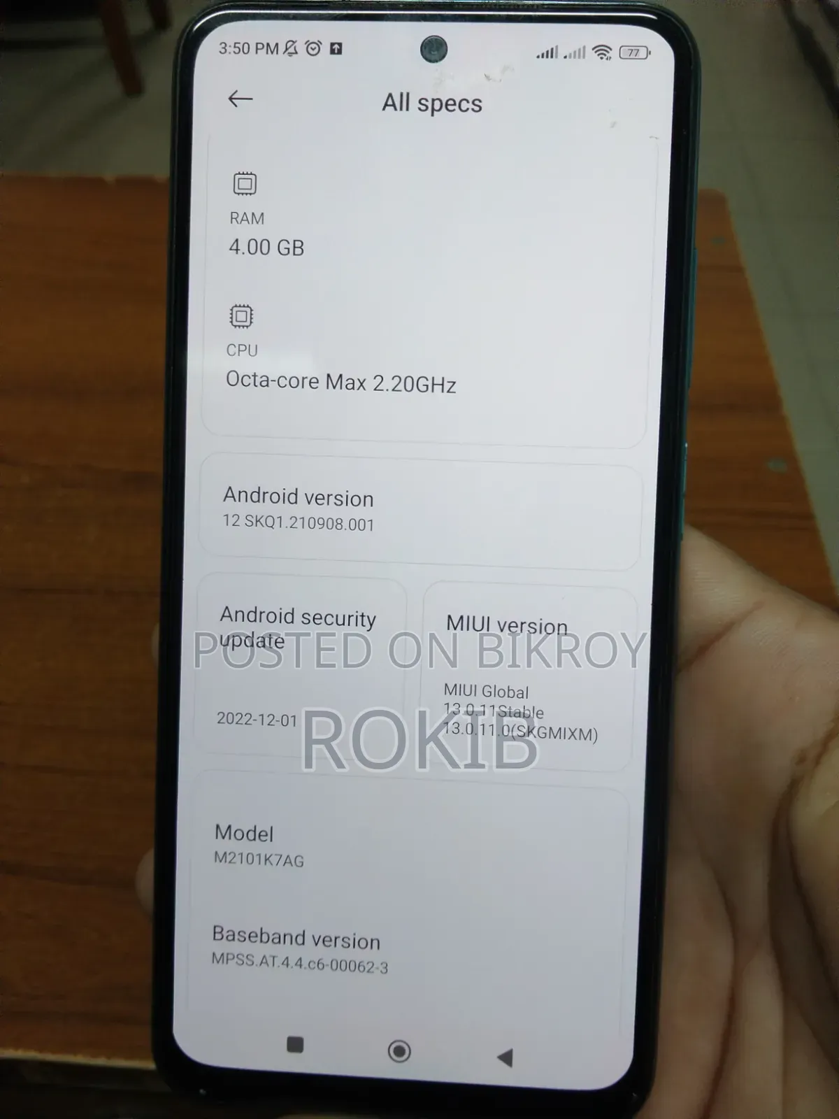 Xiaomi Redmi Note 10 64 GB Blue