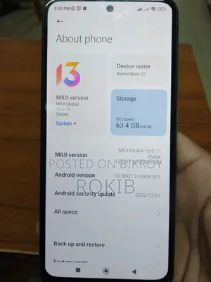 Xiaomi Redmi Note 10 64 GB Blue