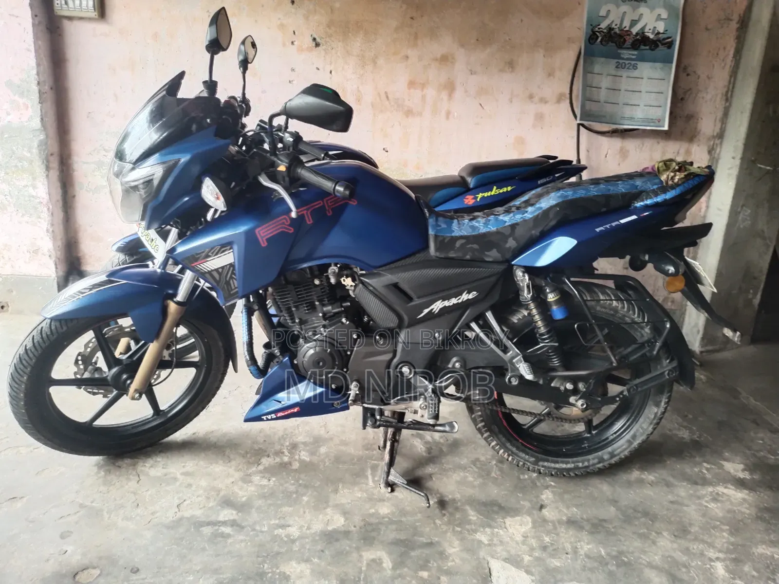 New TVS Apache RTR 160 2V ABS 2021 Green