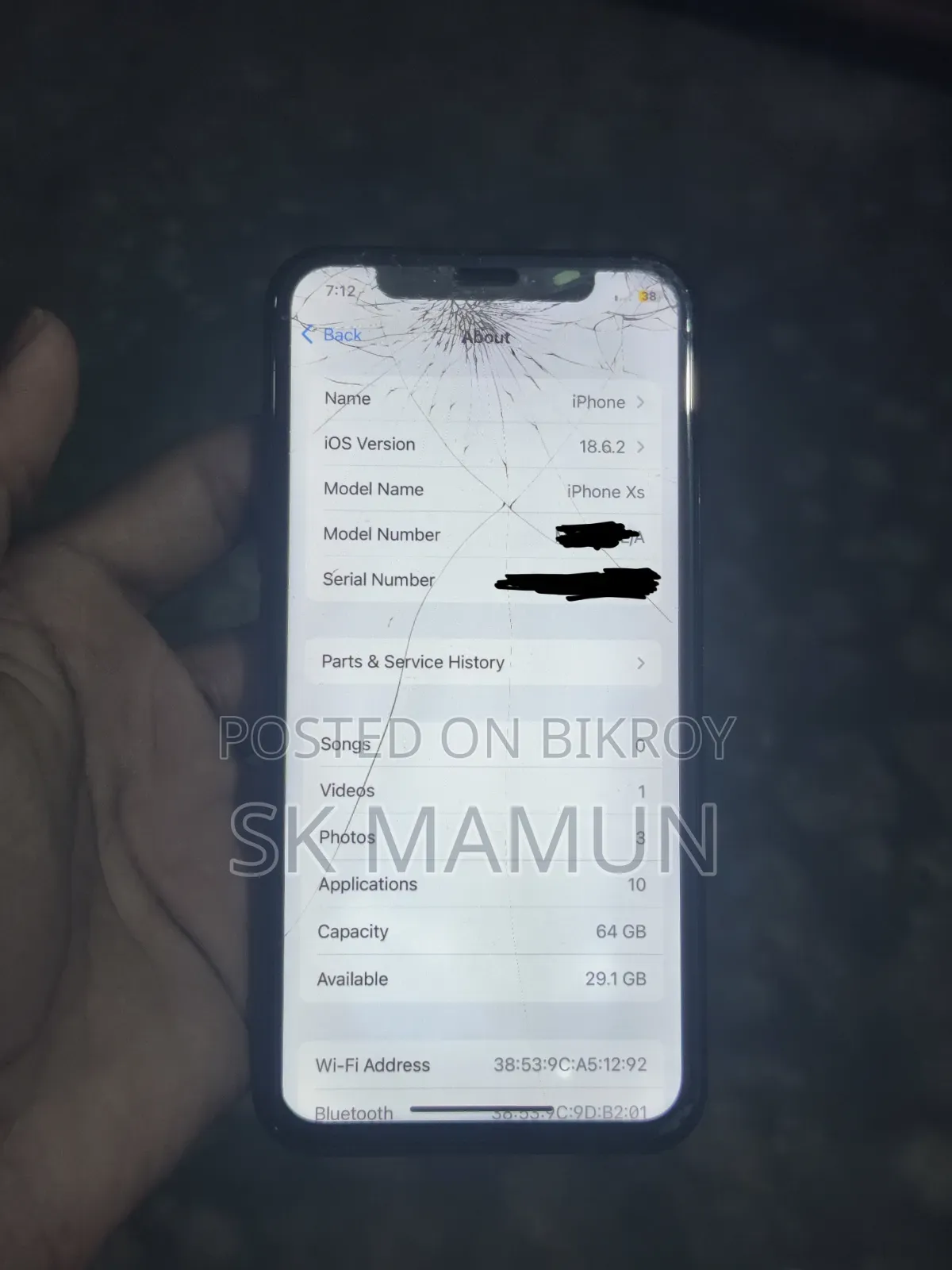 Apple iPhone XS 64 GB Black